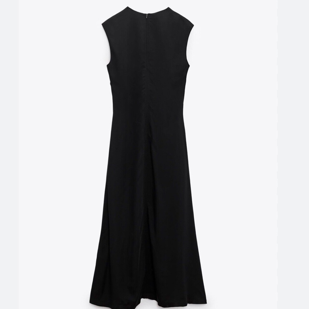 Zara Black Maxi Sheath Dress Sleeveless